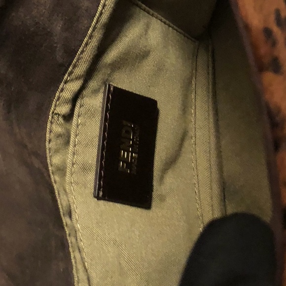 Authentic Fendi mini Mamma baguette leather cheetah bag. - Picture 9 of 10